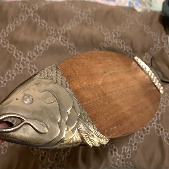 Vintage Tedd Arnold teak & Silver cutting board - Picture 4 of 5